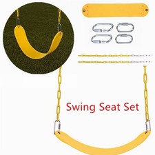 Swing Seat Set Playground Accessories Replacement Swings Slides Gyms W/2 Chains
