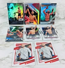 "BORZ" KHAMZAT CHIMAEV (RC/ROOKIE CARD) 8 CARD LOT SILVER FOIL HOLO PINK FOIL+++