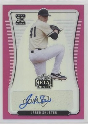 2020 Leaf Metal Draft Pink Rainbow 14/20 Jared Shuster #BA-JS1 Auto 1cc7