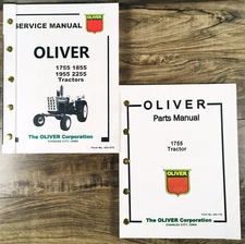 Oliver 1755 Tractor Service Parts Manual Set Repair Workshop Shop Catalog Book