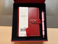 #Filofax Malden Pocket Leather Organiser Planner  SPECIAL EDITION Red 028603