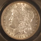 1884 Morgan Dollar. ANACS AU-50 Dets Starts at .99. NO RESERVE