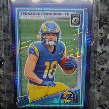 Panini 2025 Donruss Optic Terrance Ferguson #244 Rated Rookie Prizm Rams