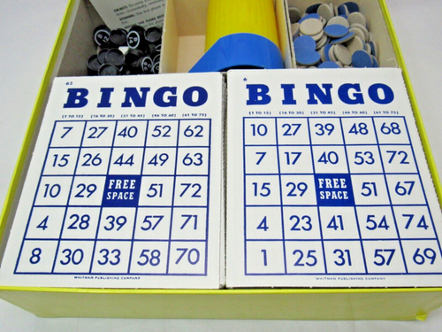 Vintage 1957 Deluxe Bingo Set With Magic Dispenser Whitman Publishing - Picture 6 of 10