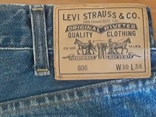 LEVI LVC 606 VINTAGE 1969 BIG E SKINNY JEANS 30 x 34 32 x 33.5
