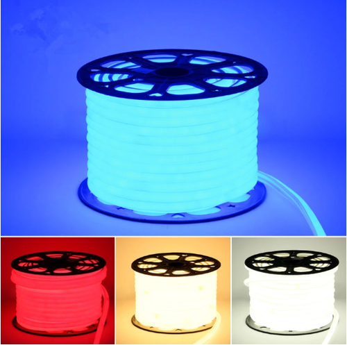 230V Neon RGB LED Strip Streifen Wasserdicht Schlauch Lichtleiste Außen Innen DE