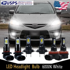 For Mazda 5 2006-2010 6x Front Led Headlight High Low Beam Fog Light Bulbs Hkb