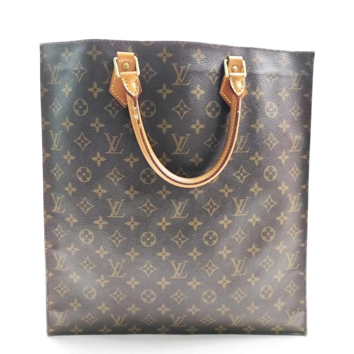 Authentic LOUIS VUITTON Tote Hand Bag Sac Weekend Monogram 