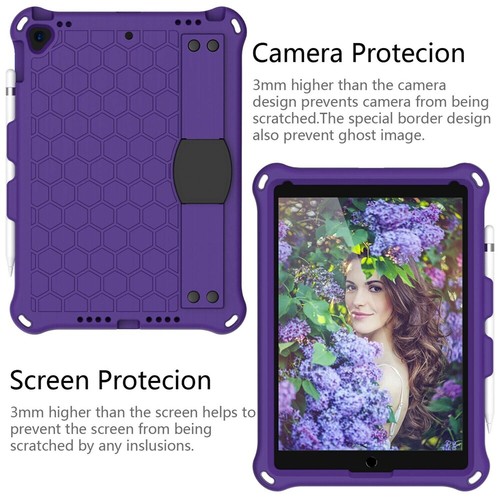 Rubber Stand Case Cover With Strap For iPad Mini Air Pro 1 2 3 4 5/6/7/8/9th Gen - Picture 64 of 84