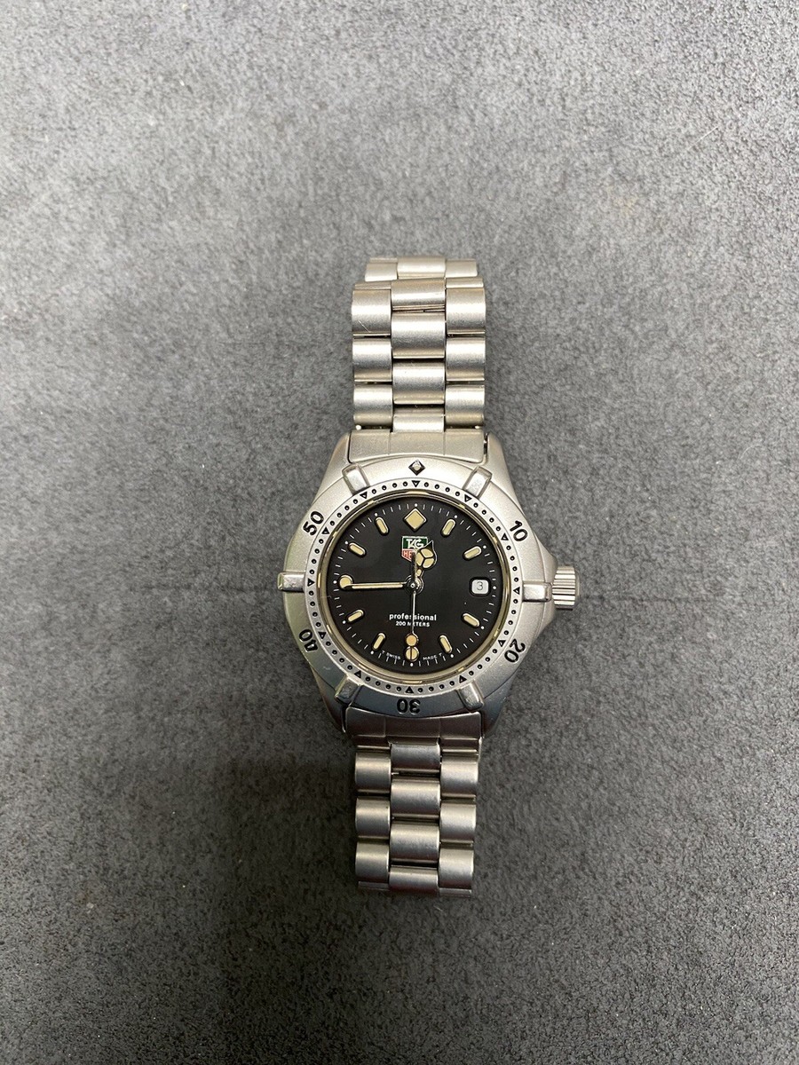 💃 Vintage Tag Heuer Pro 2000 Watch Ladies Black WE1410 Diver | eBay