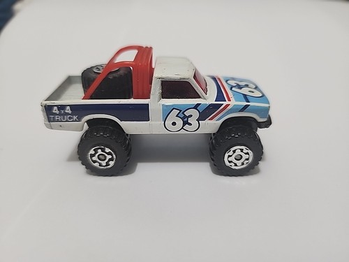 Vintage Matchbox 1981 White 63 4x4 Open Back Truck Diecast Mattel - Picture 3 of 4