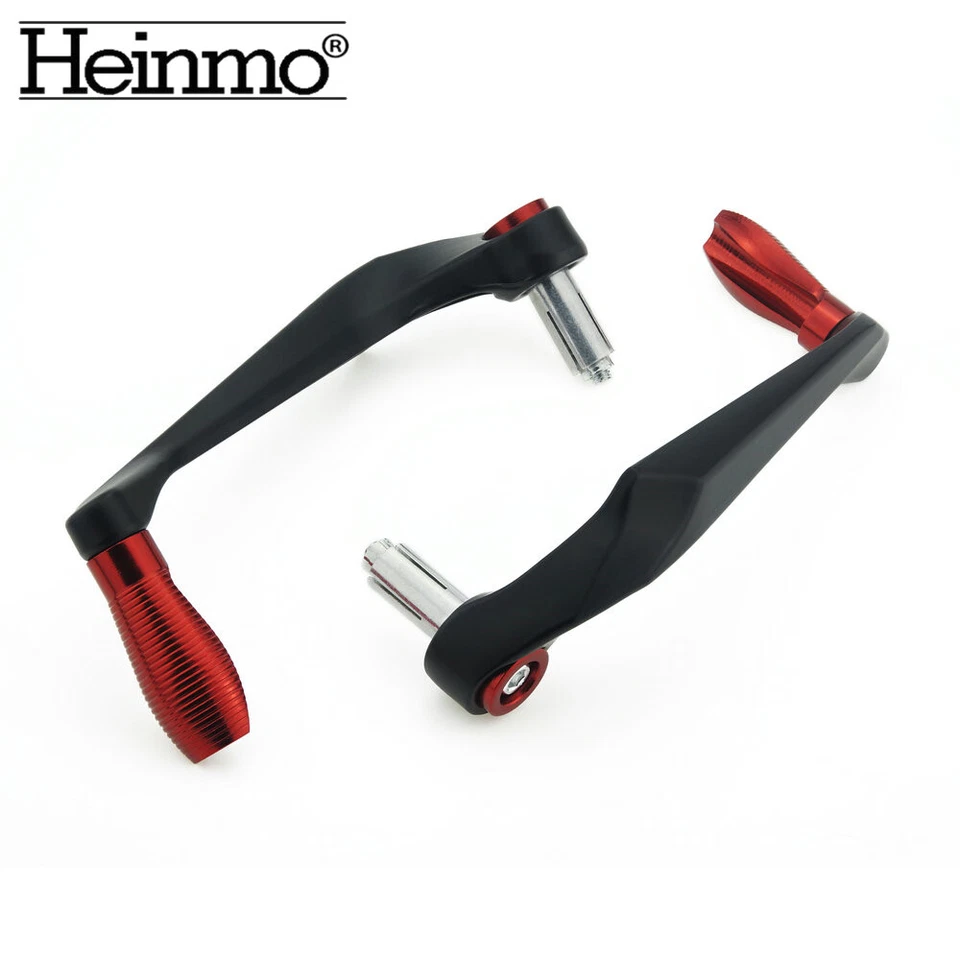 Aluminum 7/8" 22mm Motorcycle Brake Clutch Lever Hand Guards Protector Universal - Imagem 3 de 4