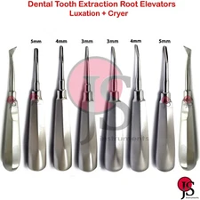 Dental Tooth Extraction Root  Elevator Luxation Teeth Loosening Cryer Surgical