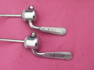 Lot De 2 Attaches Rapides Vélo Vintage - Acier Argenté - Sans Marque - Occasion