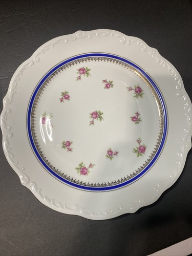 Vtg RICHELIEU CHINA Set of 4 Bone China Rose Dinner Plates, 10” Czechoslovakia - Picture 9 of 9