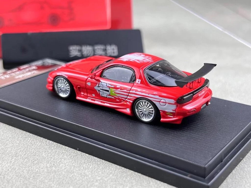 週末限定ンセール JDM 1:64 Mortal Red Model Sports Racing Veilside FD RX-7 洋楽