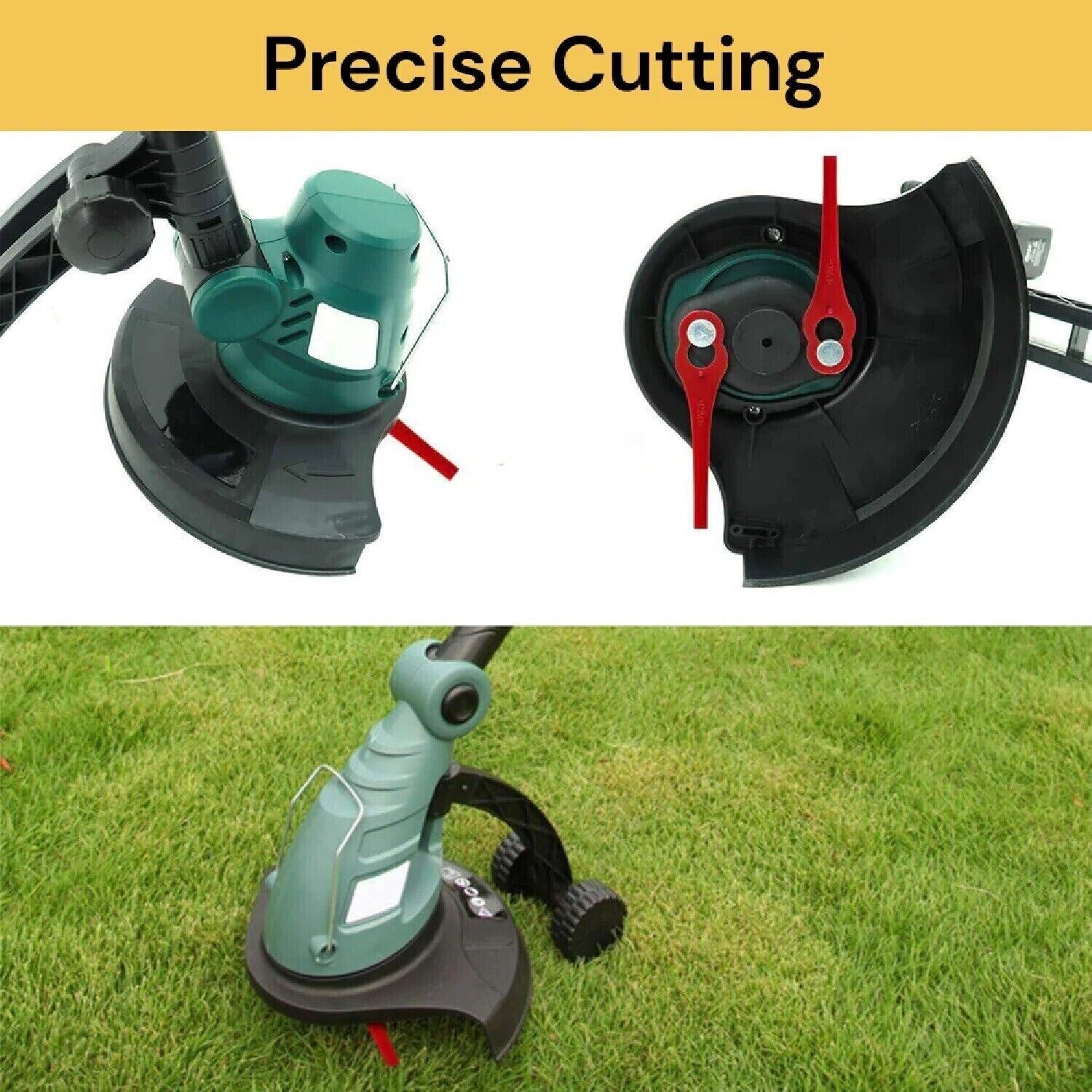 300 PCS Grass Trimmer Blades ozito Plastic for Crop Garden Weed Lawn