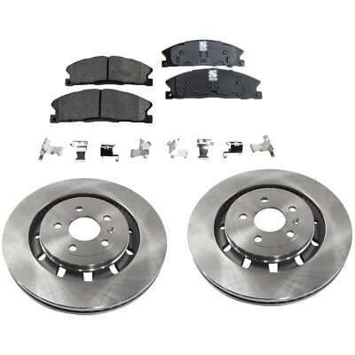 Front Brake Disc and Pad Kit for 2013-2016 Ford Explorer, 2-Wheel Set,