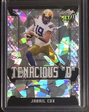 2021 Leaf Metal Draft Jabril Cox Rookie Auto Crystal Ice RC #rd /50 Cowboys LSU