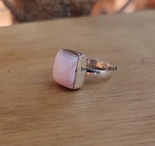 Pink Opal Gemstone Ring 925 Solid Sterling Silver Women Ring All Size PG372