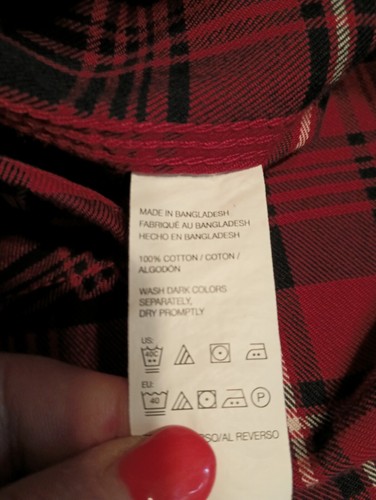 GH Bass Flannel Shirt Mens XL Red Plaid Button Up Outdoor Casual Workwear (246-3 - Picture 7 of 10