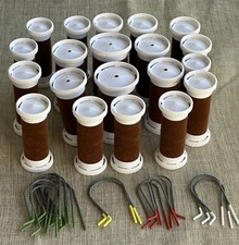 Clairol Custom CareSetter 20 Velvet Flocked Denmark Hot Rollers Curlers Clips