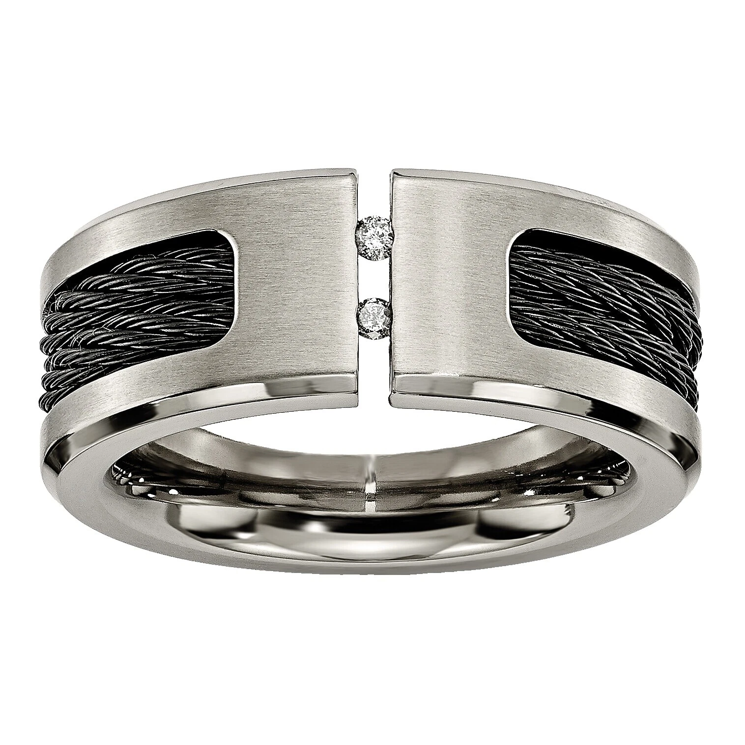 Joyería de Titanio Chisel Diamante para De hombre