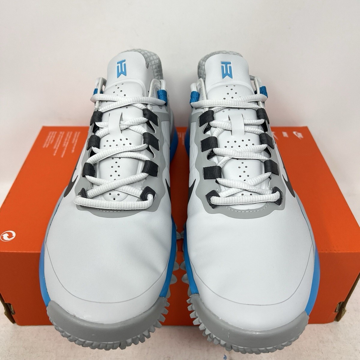 Nike Tiger Woods '13 Blue Lightning Grey Men's Golf Shoes Nike Tiger Woods '13 Blue Lightning Grey Men's Golf Shoes