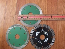 TechDiamondTools Set of 3 Diamond Cutting Saw Blade 4.5 inch ( 4.5" )