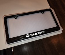 Ghost Logo Street Racing Carbon Fiber License Plate Frame Premium Carbon
