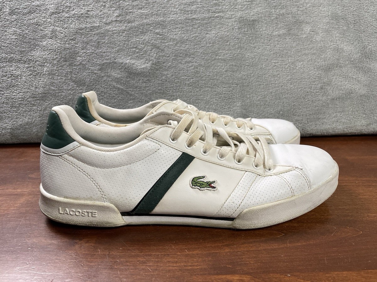 Lacoste Sport Men’s Lace Up Shoes Sneakers Size 13 White Used