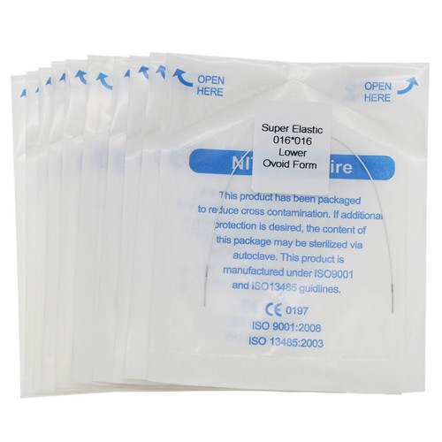 10 piezas de cables de arco de ortodoncia dental súper elásticos blancos rectangulares forma ovoide - Imagen 19 de 44