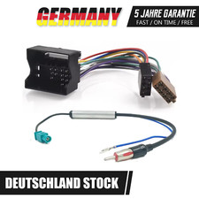 Für VW SKODA Golf 5 6 Caddy Polo 9N 6R Fabia Radioadapter ISO 2 x Fakra Phantom