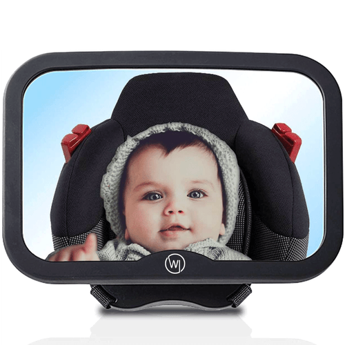 Baby Autospiegel Rücksitzspiegel Kopfstütze Erstausstattung (Bruchsicher, gross) - Bild 13 von 13