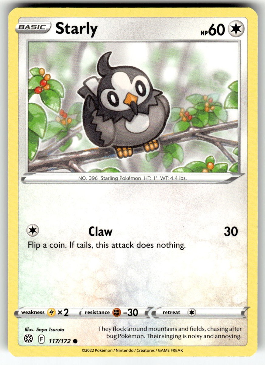 SWSH09: Brilliant Stars #117/172 Starly | eBay