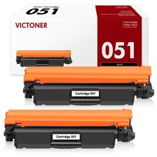 2x 051 Black Toner for Canon CRG-051 ImageCLASS MF264dw MF269dw LBP162dw MF267dw