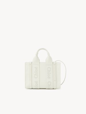Chloe Woody Mini White Leather Tote. New With Tags! $1550 | eBay
