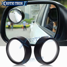 Direct Use Rearview Side Mirror Blind Spot Wide Angle Convex Glass Mirror - 2Pcs