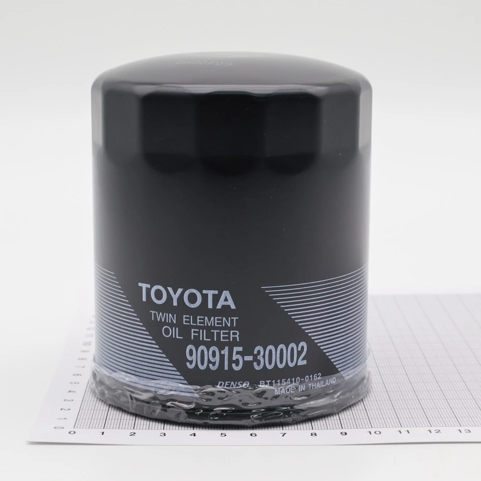 Filtro de aceite genuino Toyota Denso hecho doble elemento juego de 10 piezas 90915-30002 Foto 2 de 4