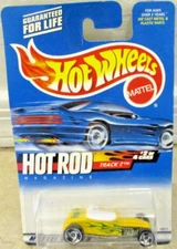 2000 Hot Wheels Hot Rod Magazine Series Track T Yellow #2 of 4 Cars #006 Ford 27