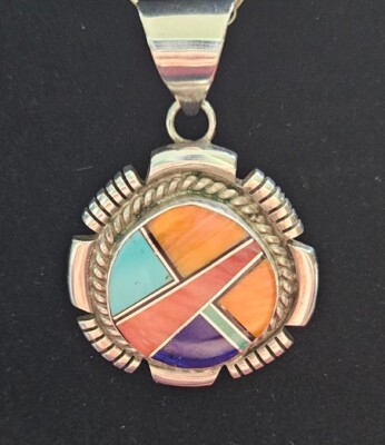 Exceptional Vintage Navajo Sterling Silver Chris Tom Necklace Exceptional Vintage Navajo Sterling Silver Chris Tom Necklace
