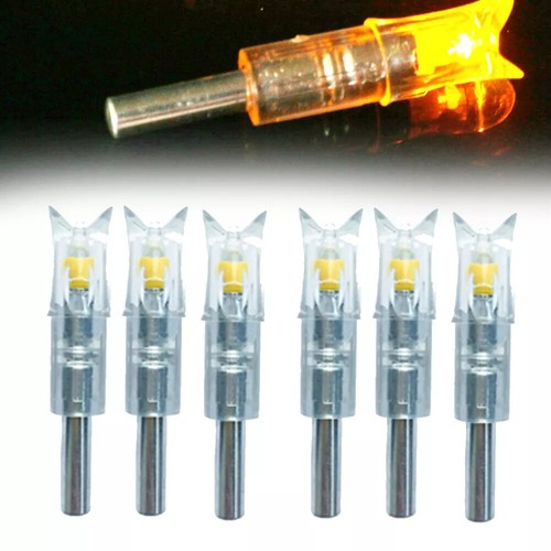 6/12pcs Lighted Nocks for Crossbow Bolts .300''/7.62mm Inside Diameter Half Moon - Picture 14 of 17