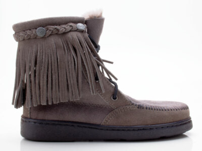 Minnetonka Damen Stiefel Boots 3431T 189042-006-05 grau