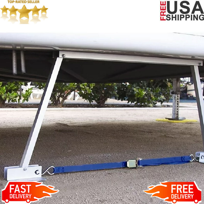 RV Camper Travel Trailer Jack Stand Folding Stabilizer Universal Boxed