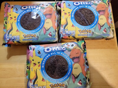 Limited Edition 3 SEALED Pokémon Oreos! Mew Is Waiting To Be Found