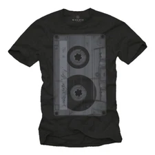 Old School House Music Men's T-Shirt with Cassette - Men's Punk Rock Tape Shirt