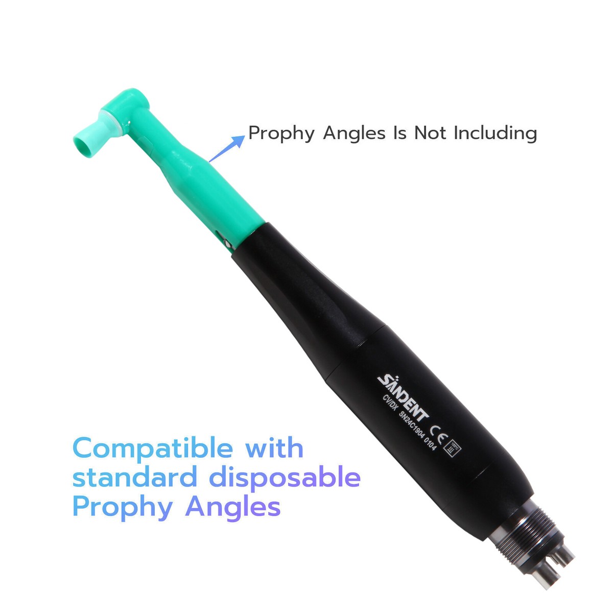 Dental Hygiene Prophy Air Motor Handpiece Kit Nose Cones 360° Swivel 2