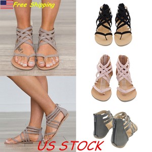 ladies flat gladiator sandals