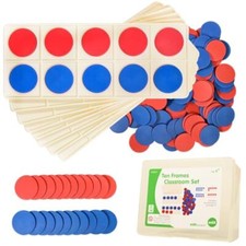 Ten Frame Classroom Set Math Manipulatives For Kids 16 Plastic Ten Frames 160 Co