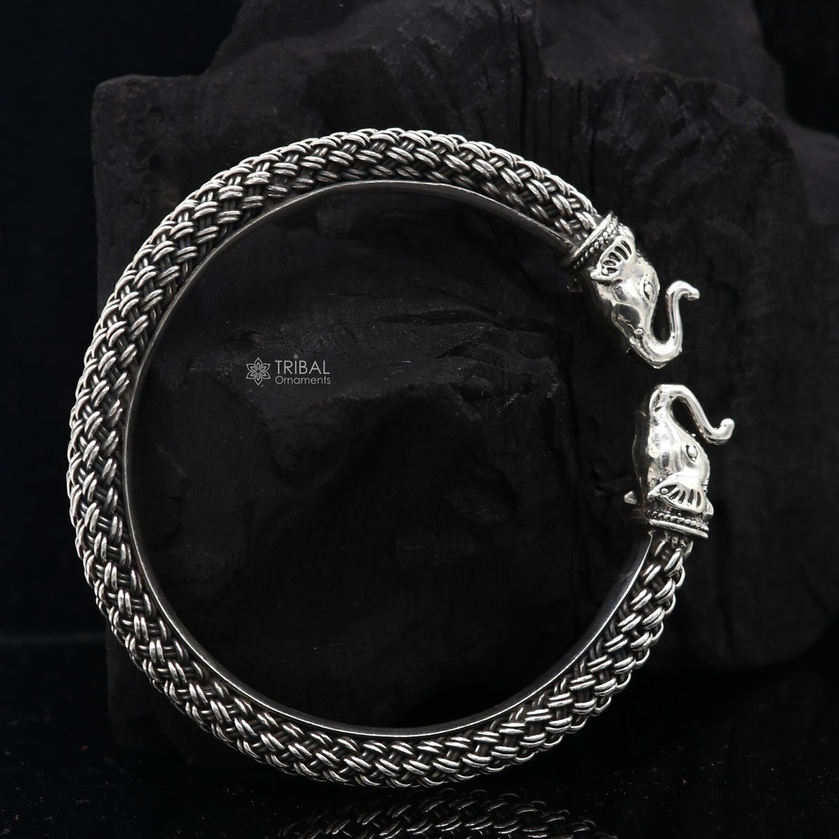 アクセサリー KAHIKO SILVER BANGLE NEEDLE 925 sterling silver traditional cultural ethnic elephant
